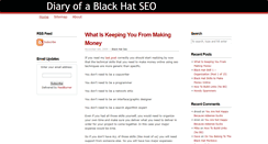 Desktop Screenshot of blackhatseodiary.org